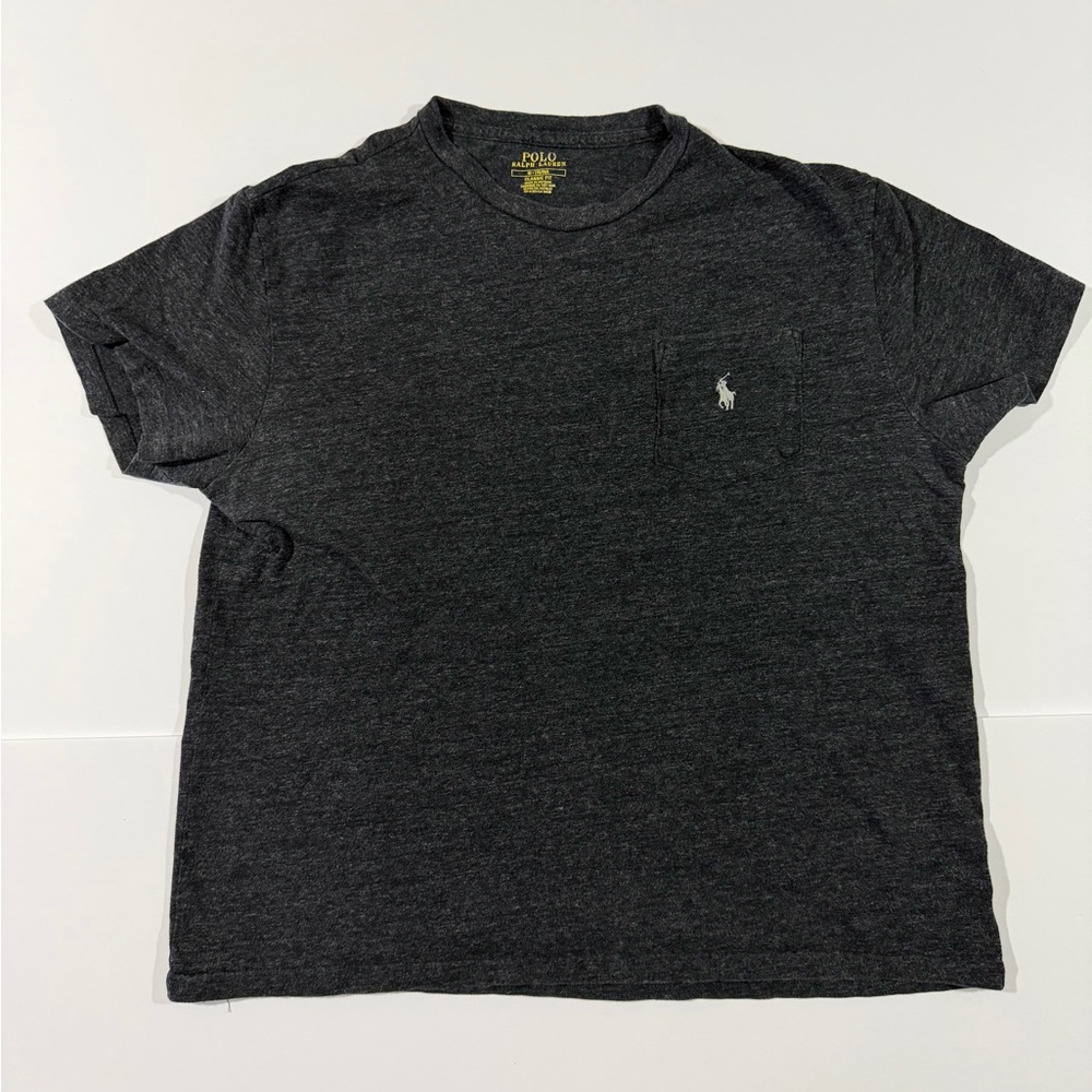 Polo by Ralph Lauren Charcoal Heather Pocket Tee